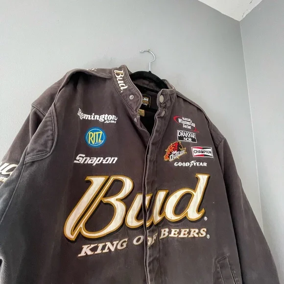 Vintage Budweiser NASCAR Racing Jacket Size XL - Picture 4 of 12